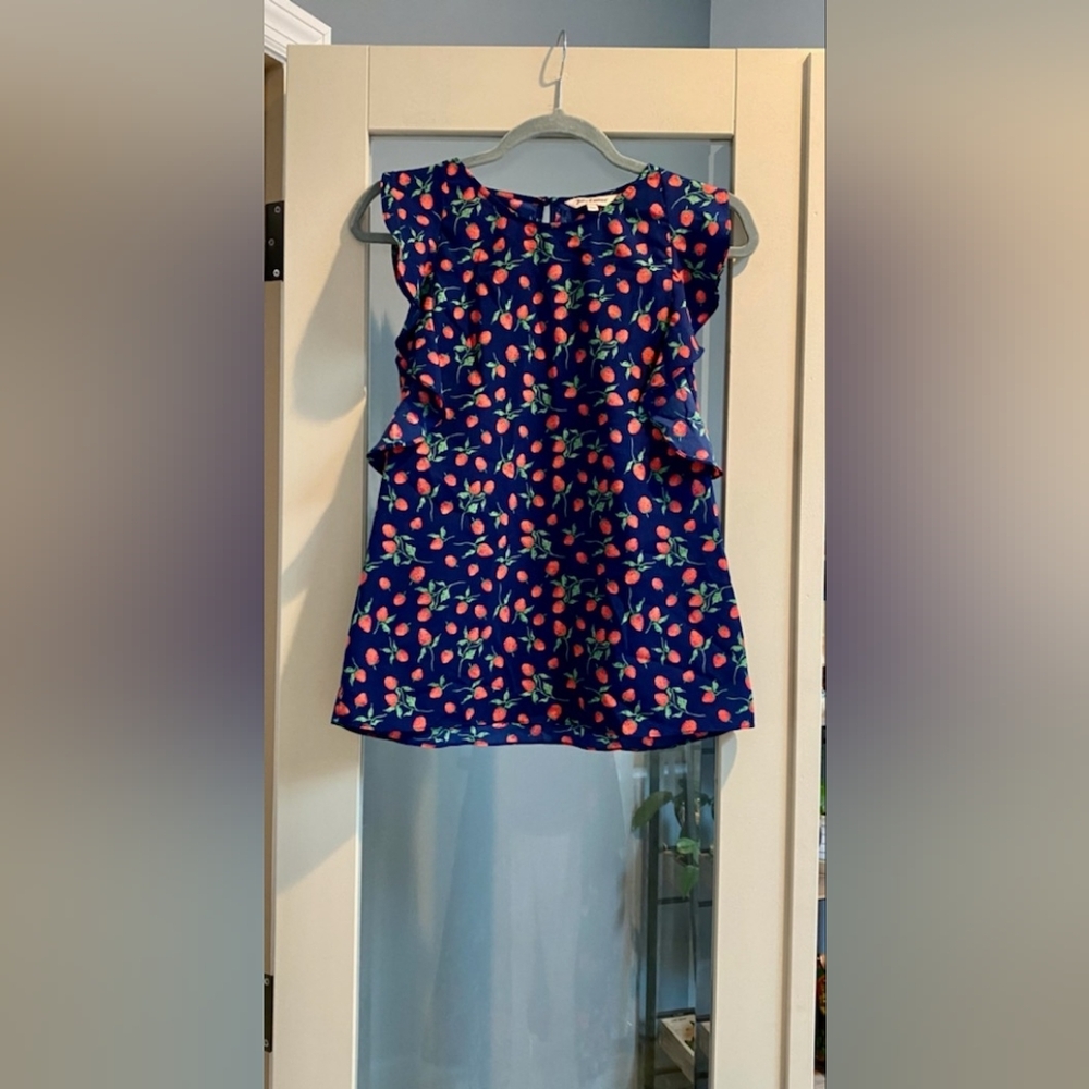 🍓Juicy Couture Ruffled Strawberry Tank Top Blouse